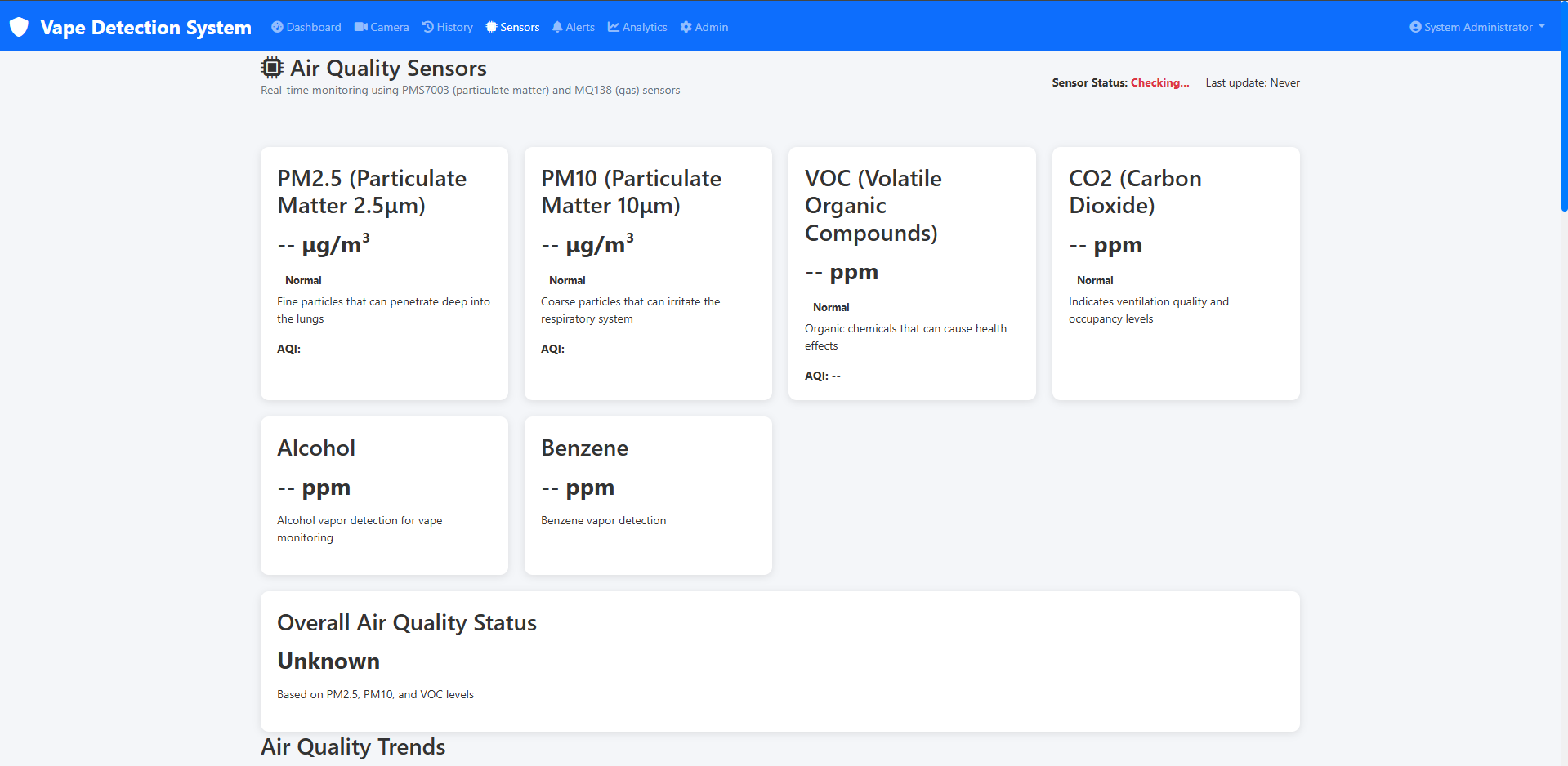 Vape Detection Calibration